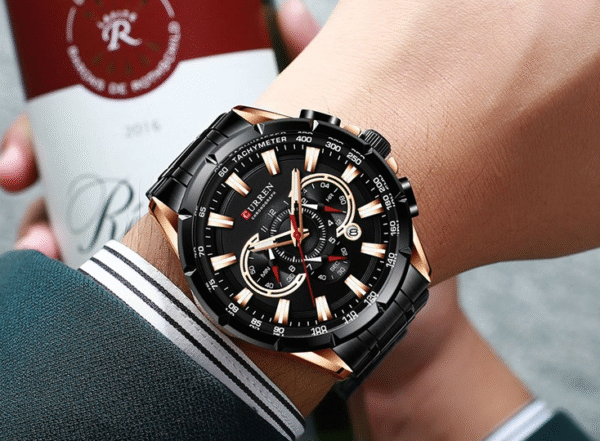 CURREN 8363 Men's Quartz Movement Chronograph Watch